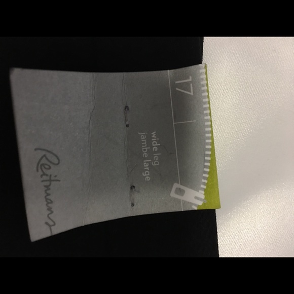 Black Wide Leg Trouser Pants size 17 - Picture 2 of 5